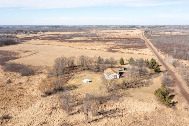 bird's eye view featuring a rural view
