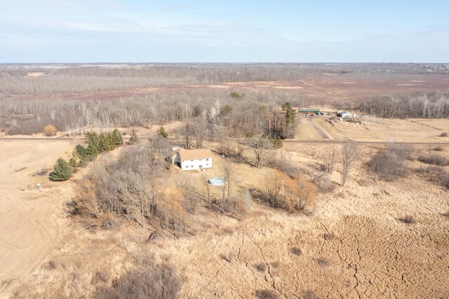 drone / aerial view featuring a rural view