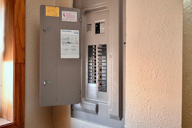 utility room with electric panel