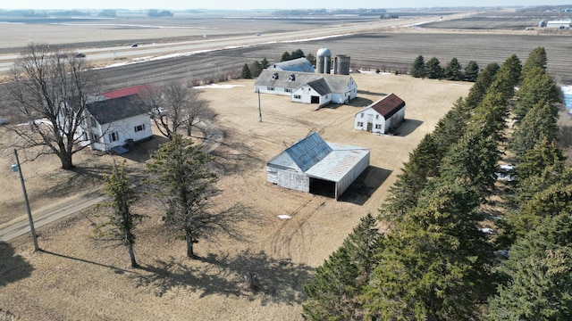 bird's eye view featuring a rural view