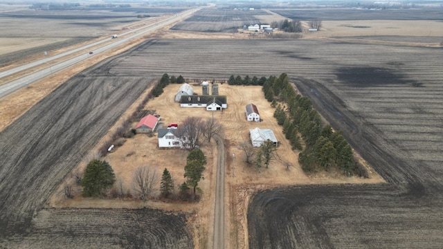 drone / aerial view featuring a rural view