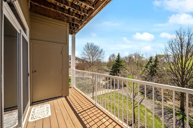 view of balcony