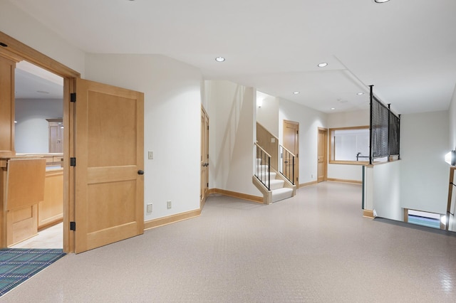 781 Ferndale Rd N, Orono, MN 55391 - interior space with baseboards, stairs, and recessed lighting