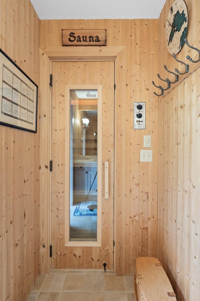 781 Ferndale Rd N, Orono, MN 55391 - doorway with wooden walls