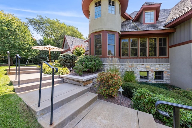 781 Ferndale Rd N, Orono, MN 55391 - exterior space featuring stone siding