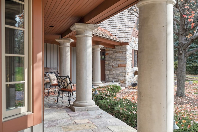 781 Ferndale Rd N, Orono, MN 55391 - view of patio featuring a porch