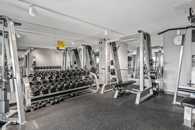 view of workout area