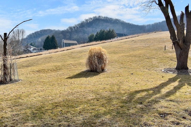 property view of mountains with a rural view