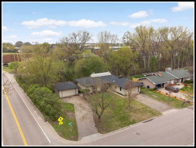 birds eye view of property