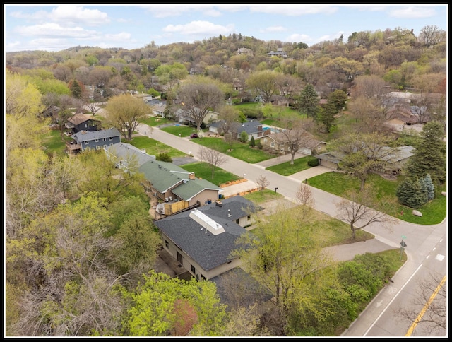 drone / aerial view featuring a residential view