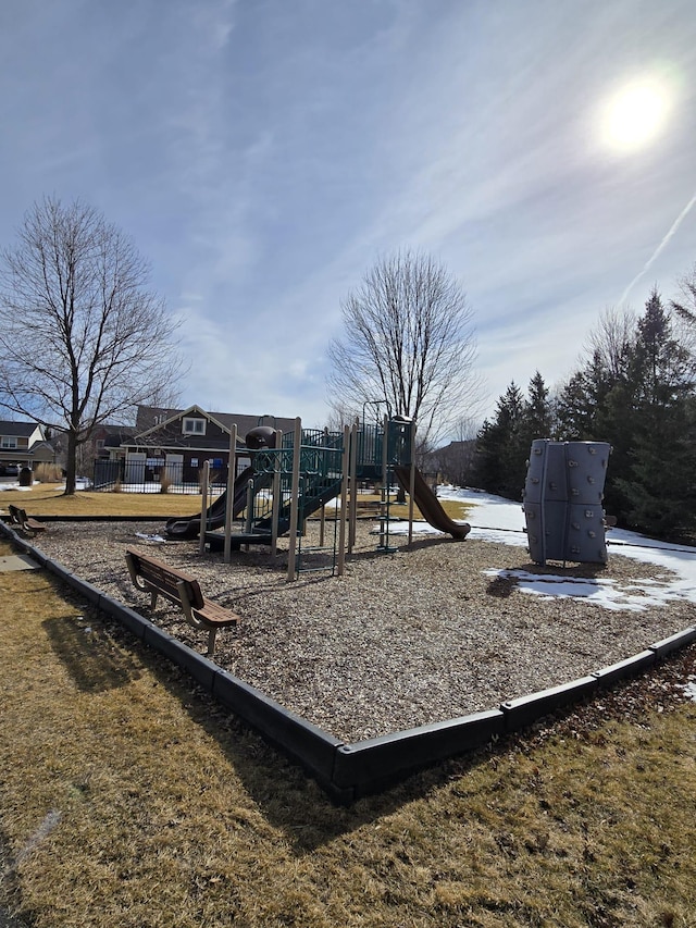 view of communal playground