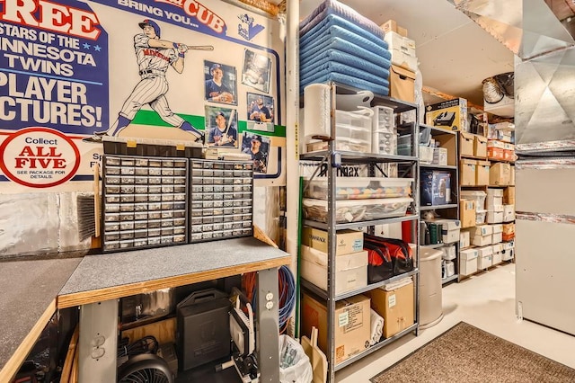 view of storage room