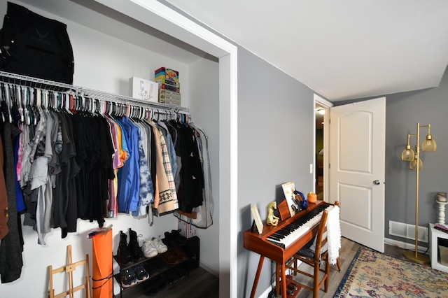 closet with visible vents