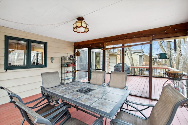 view of sunroom / solarium