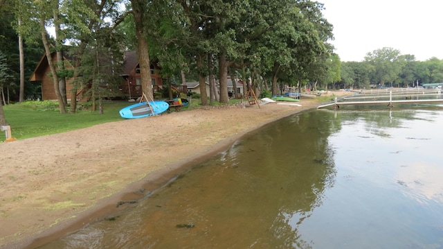 view of water feature