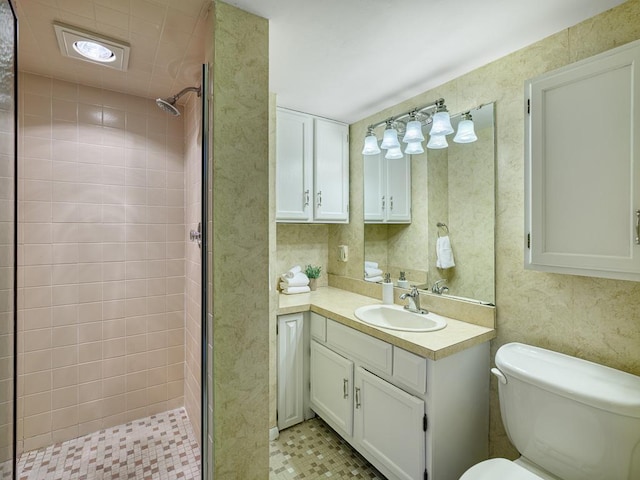 5109 Richmond Dr, Edina, MN 55436 - full bath with a stall shower, vanity, and toilet