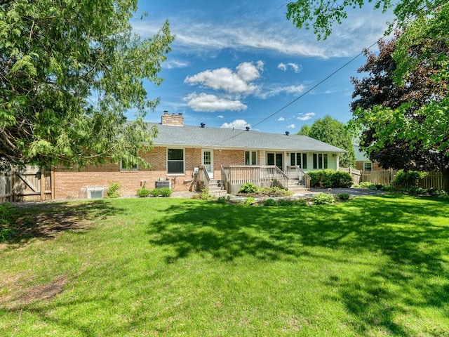5109 Richmond Dr, Edina, MN 55436 - rear view of house featuring brick siding and a chimney