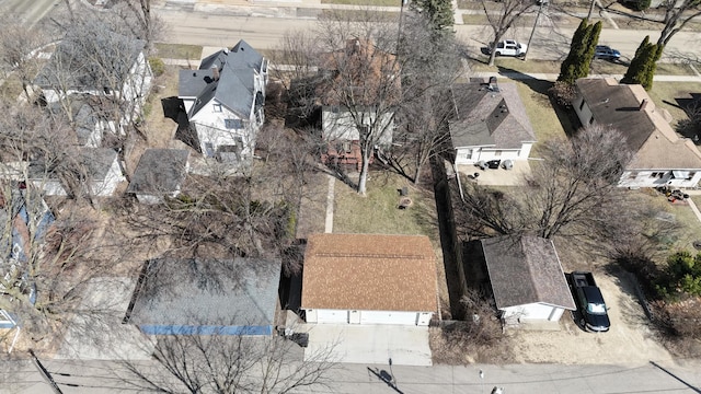 drone / aerial view featuring a residential view