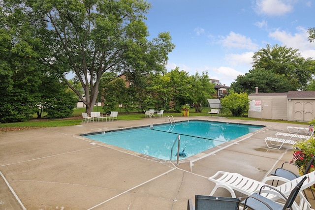 pool featuring a patio