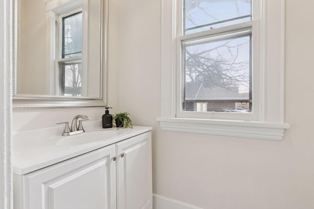 bathroom featuring vanity