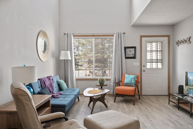 interior space with light wood finished floors