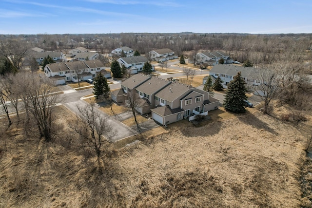 aerial view featuring a residential view