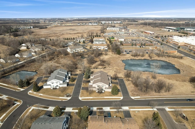 drone / aerial view with a residential view