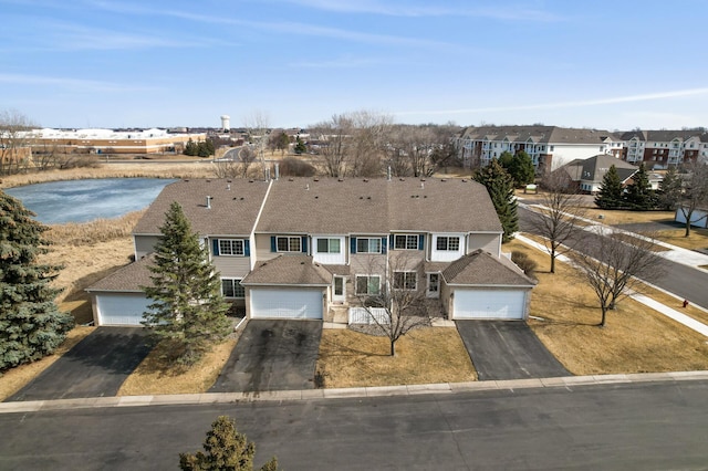 aerial view featuring a residential view