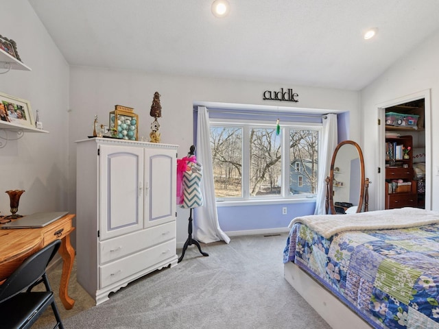 3011 Inverness Ln, Mound, MN 55364 - bedroom with light colored carpet, baseboards, and recessed lighting