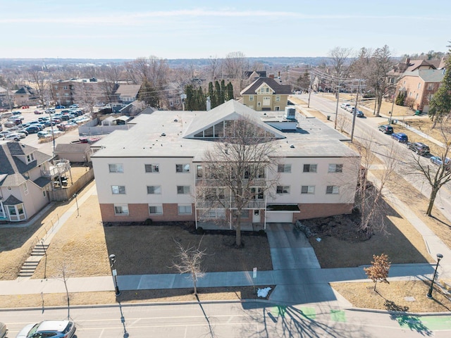 bird's eye view with a residential view