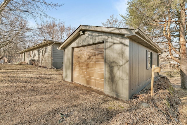 view of outbuilding with an outbuilding