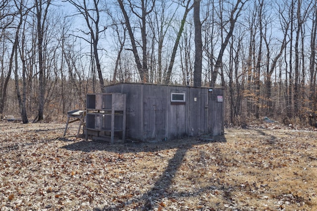 view of outbuilding featuring an outdoor structure