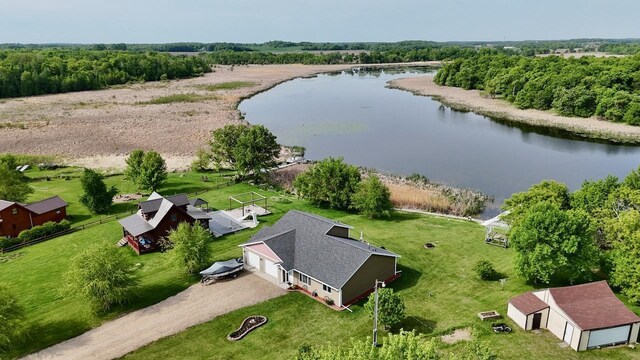 32406 Starland Shore Dr, Dent, MN 56528 - aerial view of a nearby body of water