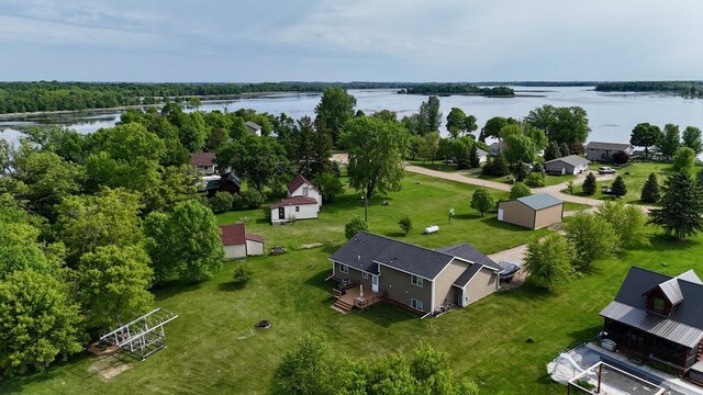 32406 Starland Shore Dr, Dent, MN 56528 - drone / aerial view of a nearby body of water
