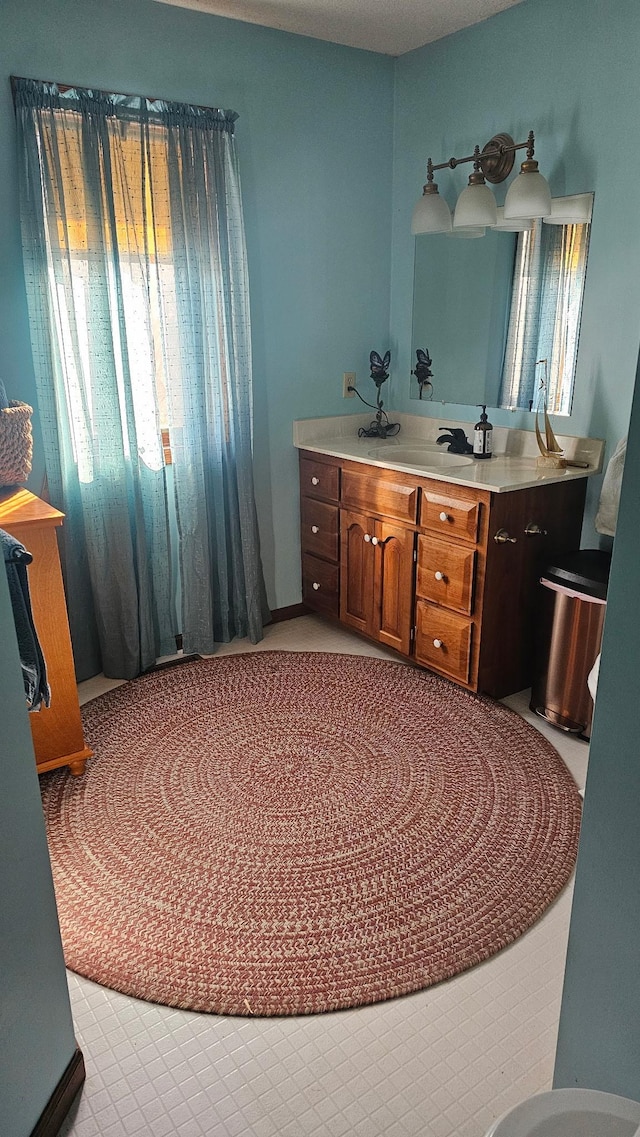 bathroom featuring vanity