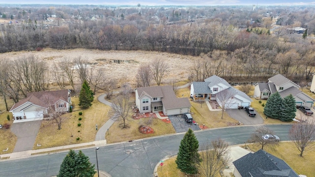 birds eye view of property featuring a residential view