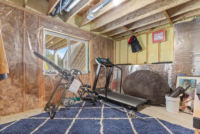 view of workout room