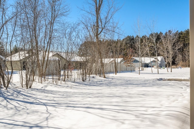 view of snowy yard