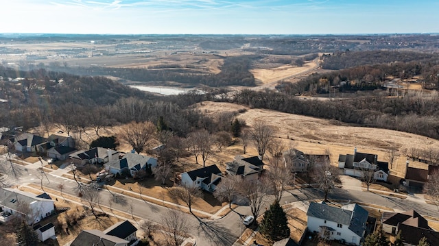 drone / aerial view with a residential view