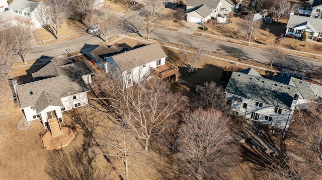 bird's eye view with a residential view