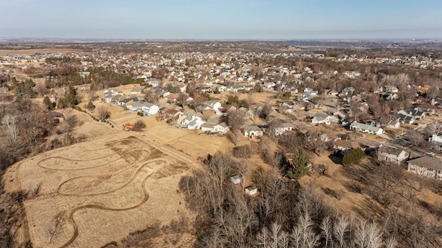 bird's eye view with a residential view