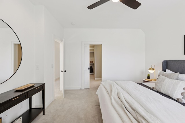 38 Mississippi River Blvd N, Saint Paul, MN 55104 - bedroom featuring light carpet, baseboards, and ceiling fan