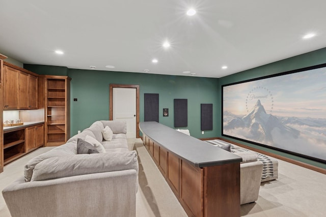 38 Mississippi River Blvd N, Saint Paul, MN 55104 - cinema room with light carpet and recessed lighting