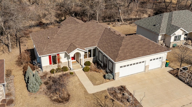 birds eye view of property