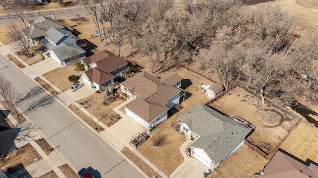 drone / aerial view featuring a residential view