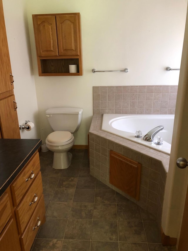 12170 Hillcrest Ct SE, Becker, MN 55308 - full bath featuring a bath, vanity, and tile patterned flooring