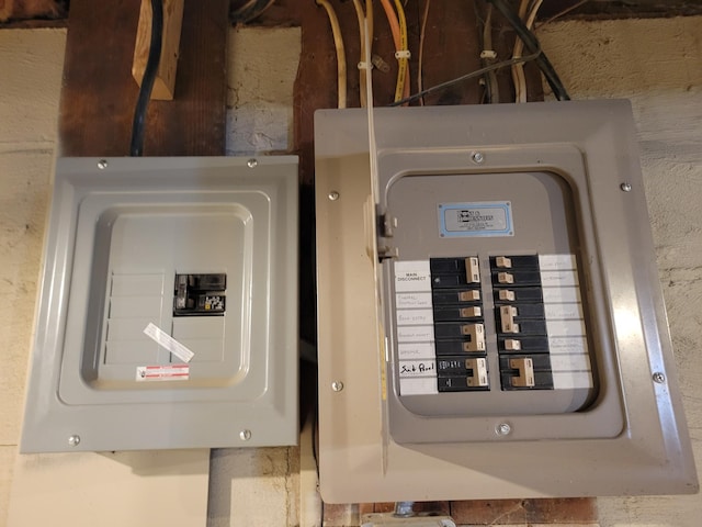 utility room featuring electric panel