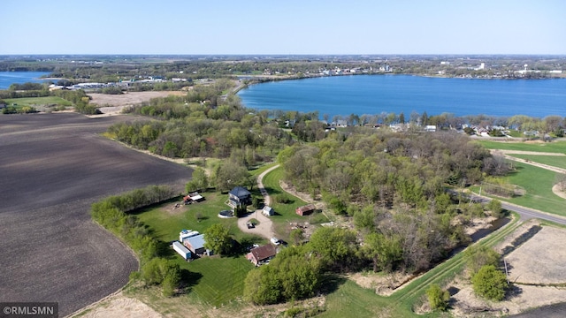 5664 County Road 7 SW, Howard Lake, MN 55349 - drone / aerial view featuring a water view