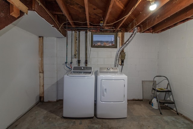 laundry room with laundry area and washer and dryer