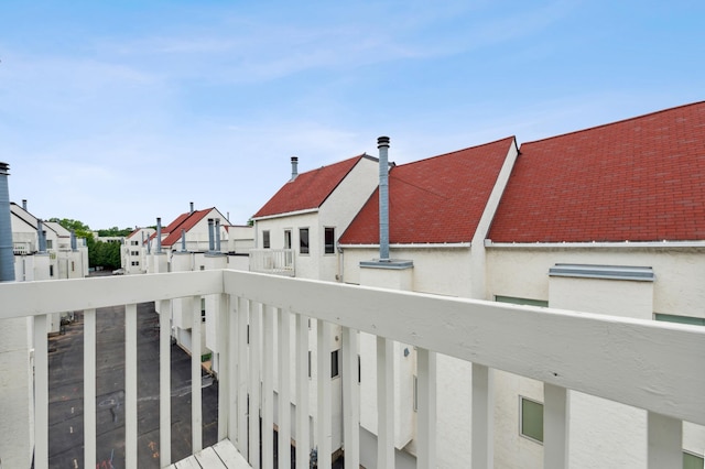 deck featuring a residential view